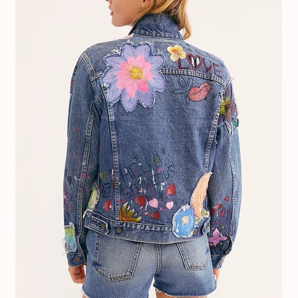 NWT Free People Rialto Jean Project Hannah Denim Jacket - Picture 2 of 9